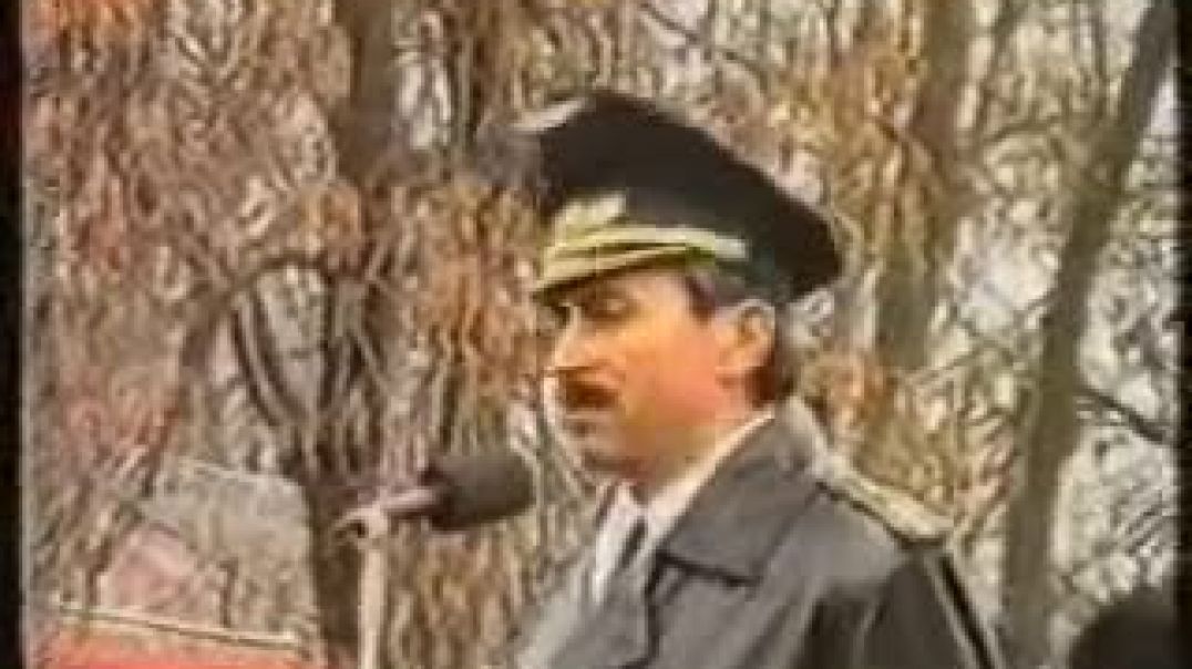Выступление Джохара Дудаева на открытии мемориала, памяти погибшим 23 февраля 1944 года.