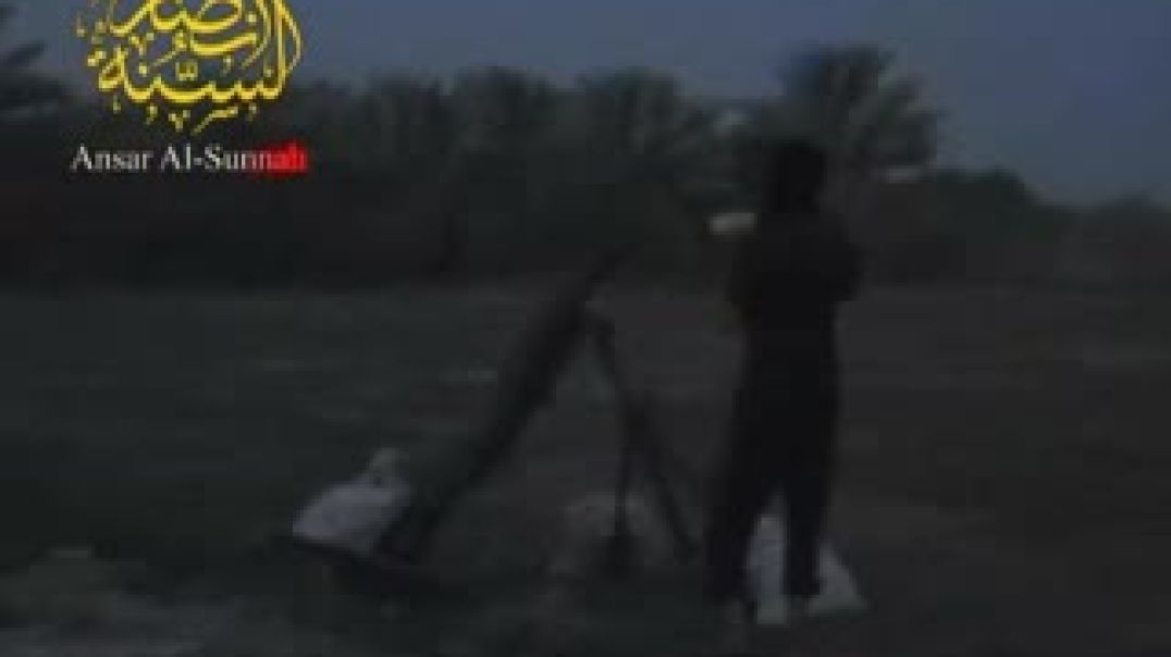 إطلاق قذيفة هاون 120 ملم على قاعدة إرهابية أمريكية في منطقة الرضوانية.