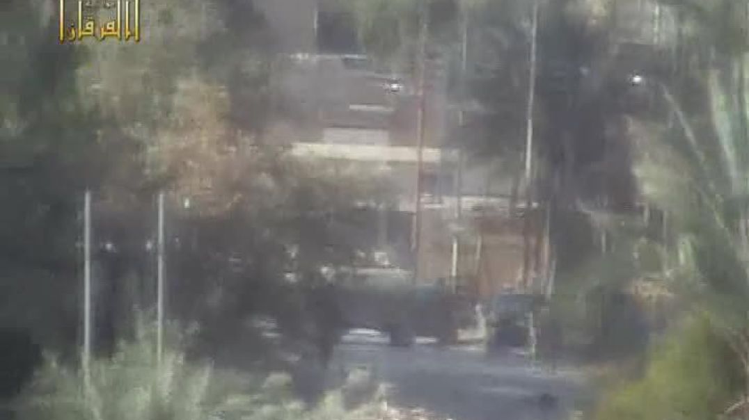 25 - الأنبار - تفجير عبوة على همر أمريكية وتناثر أشلاء الصليبيين في كل مكان - مدينة حديثة - الجودة ا